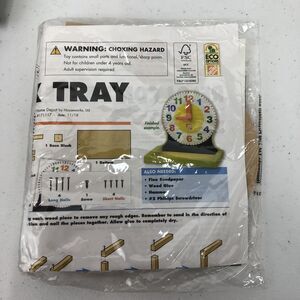 Home Depot Kids Workshop - Wood Craft Kit - Clock Tray New